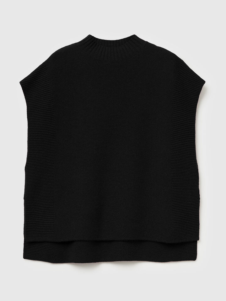 SLEEVELESS SWEATER Women image number 5